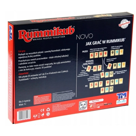 Rummikub NOVO Rodzinna Gra Planszowa TM TOYS